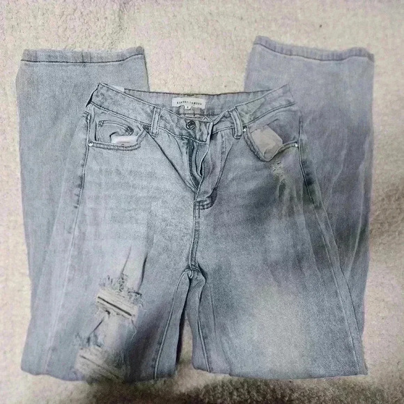 Almost famous distressed light wash jeans! - Picture 3 of 6